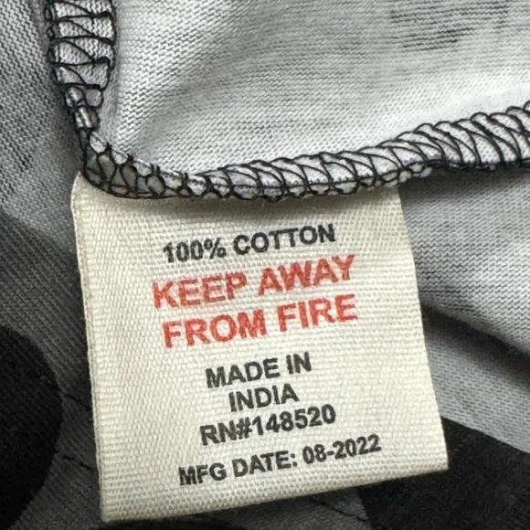 Women’s Svaha Small Halloween gray with black bats print dress NWT 100% cotton - Picture 6 of 6